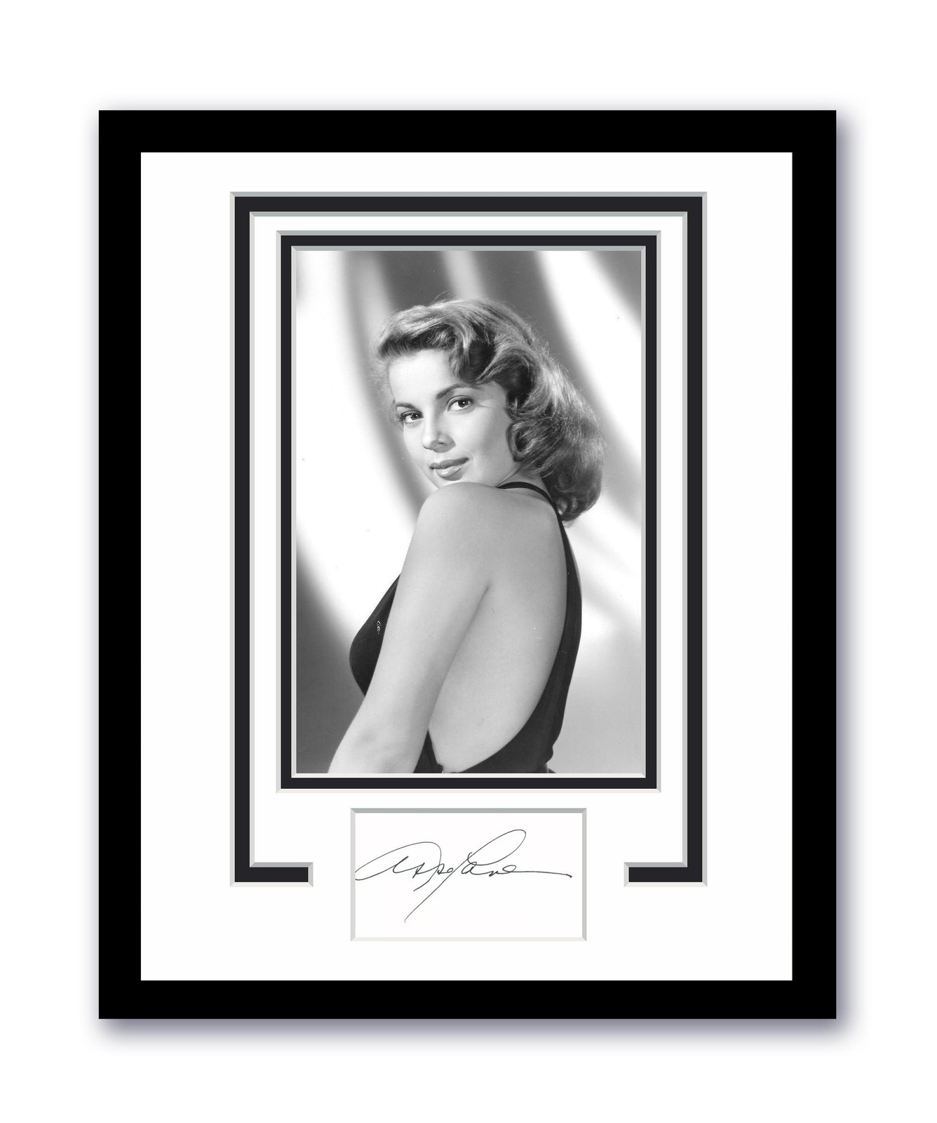 Abbe Lane Autographed Signed 11×14 Framed Photo ACOA