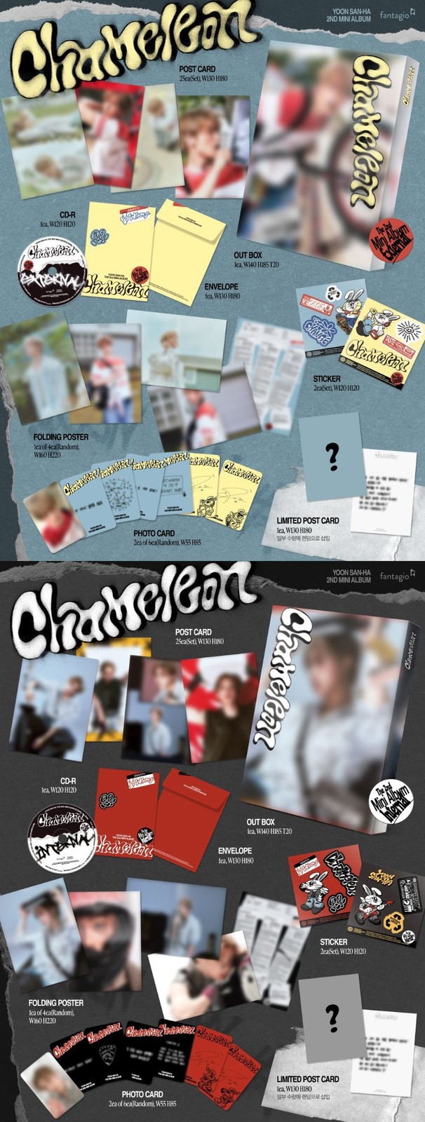 ASTRO YOON SANHA CHAMELEON 2nd Album Random CD+Photobook+Photocard+Etc+Tracking#