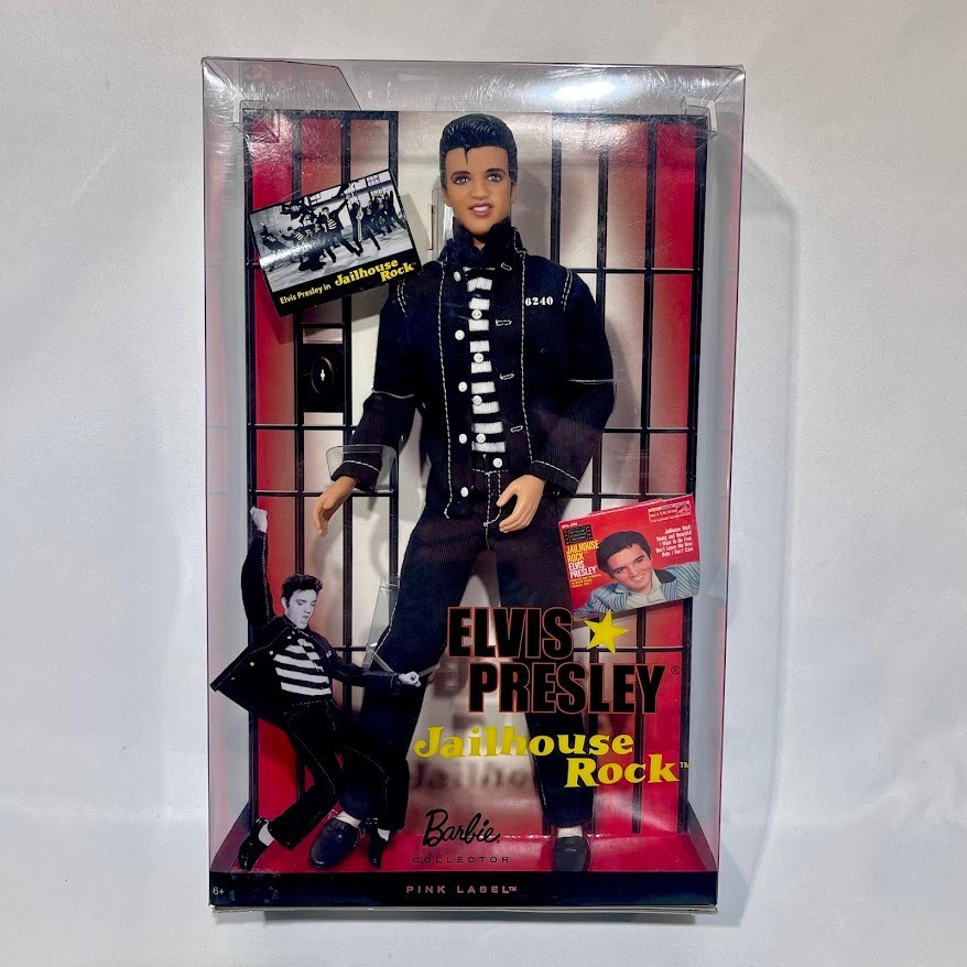 Elvis Presley Jailhouse Rock Barbie Pink Label, Never Removed from Box, R4156