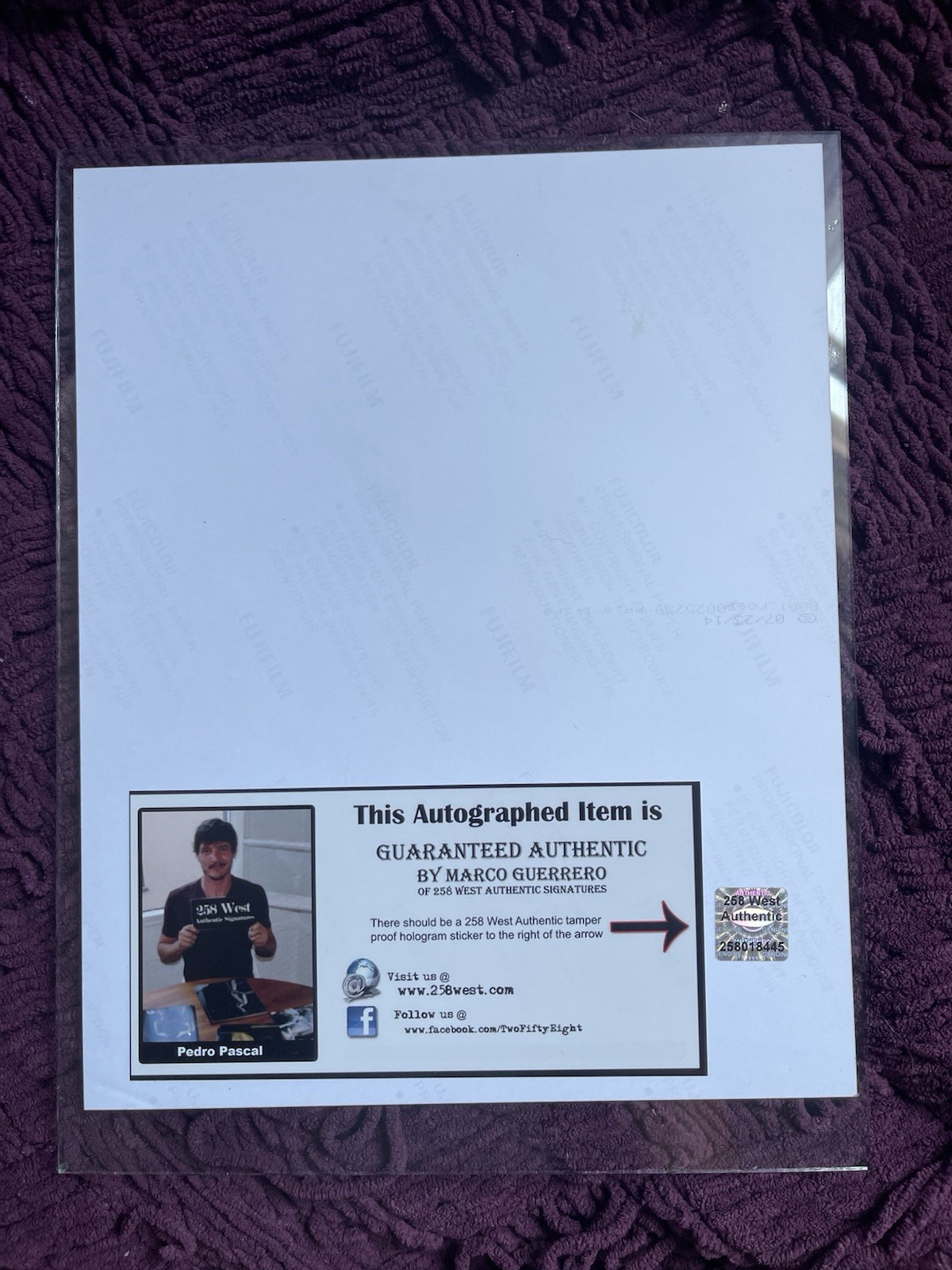 Authenticated Pedro Pascal signed Oberyn Martell picture framed
