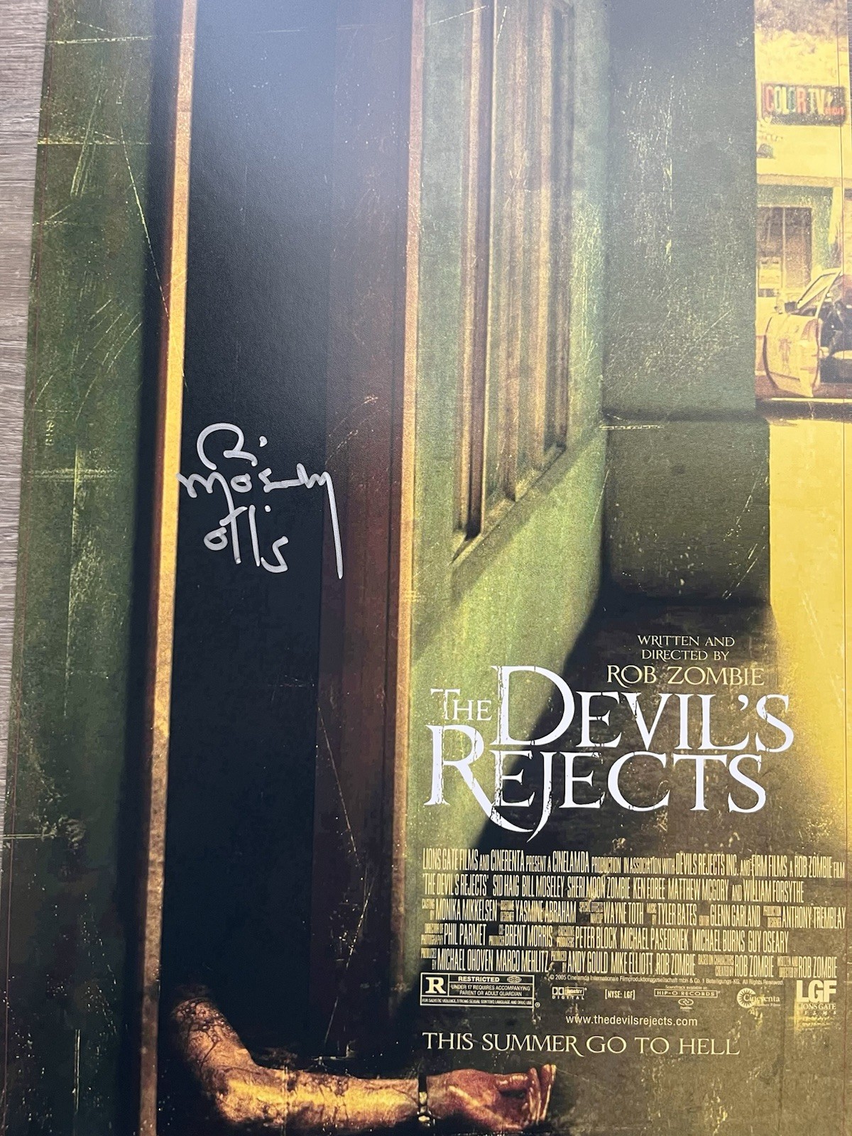 Bill Moseley Signed The Devil’s Rejects 11×17 Photo JSA COA Otis Driftwood