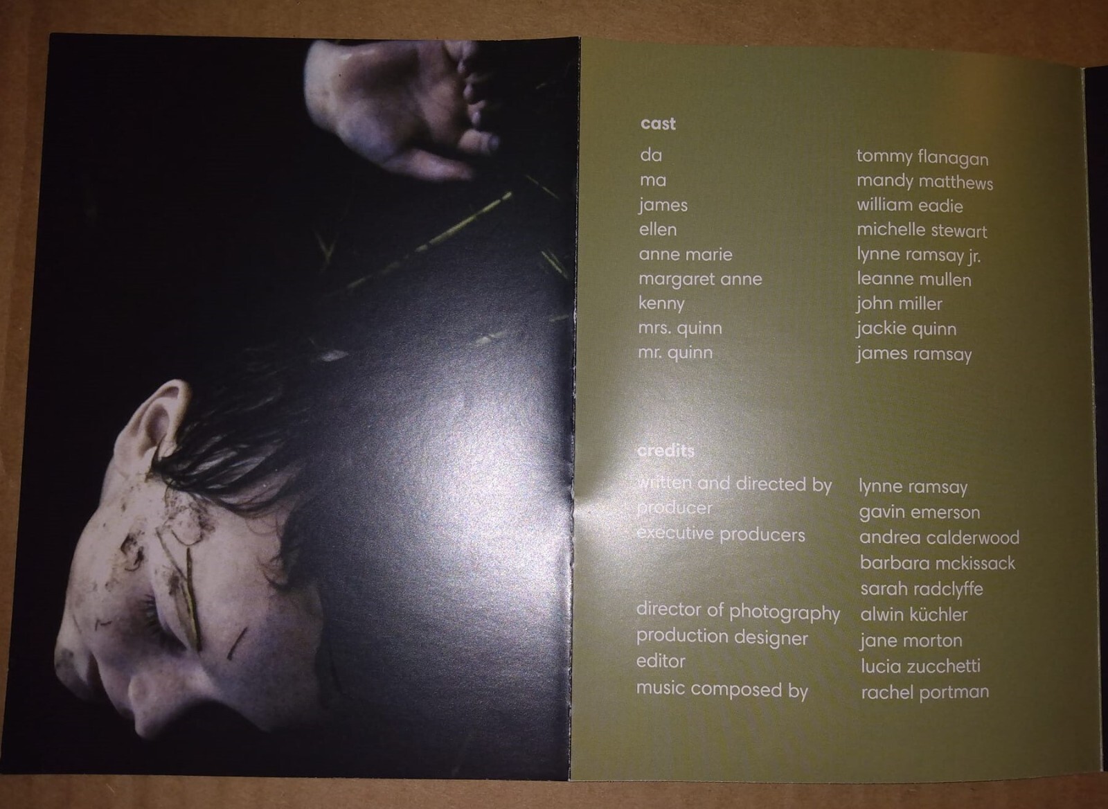 CRITERION COLLECTION – RATCATCHER – Lynne Ramsay – insert only no film – B