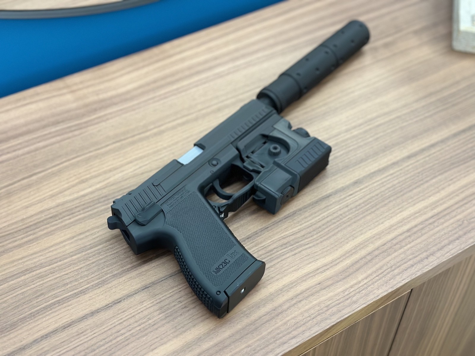 SOCOM MK23 C Metal Gear Solider SNAKE GUN 3D Printed Prop Gun Cosplay LifeSize