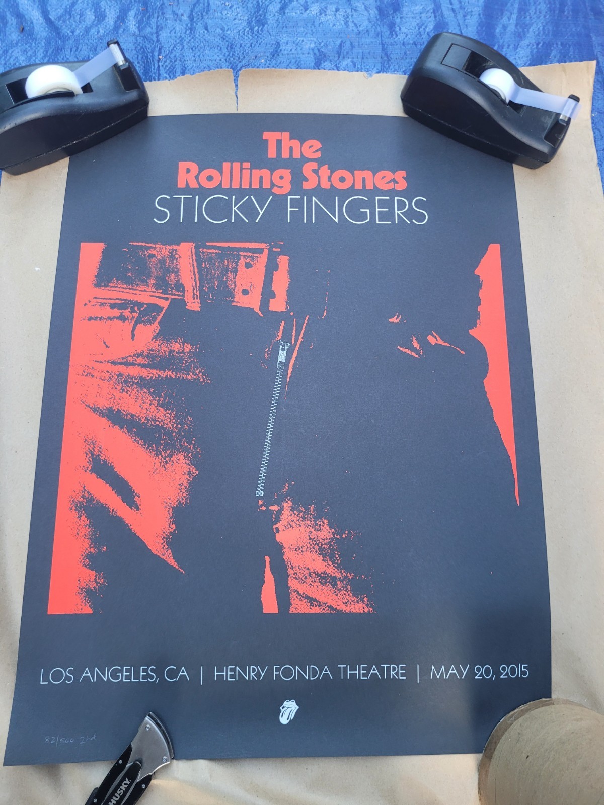Rolling Stones Poster 5/20/2015 Henry Fonda Theatre Numbered 82/500 2nd Printing