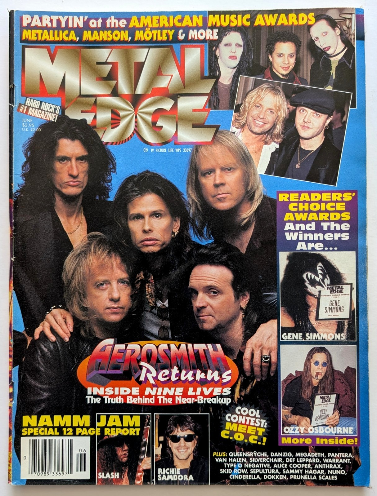 1997 June Metal Edge – Hard Rock Metal Music Magazine