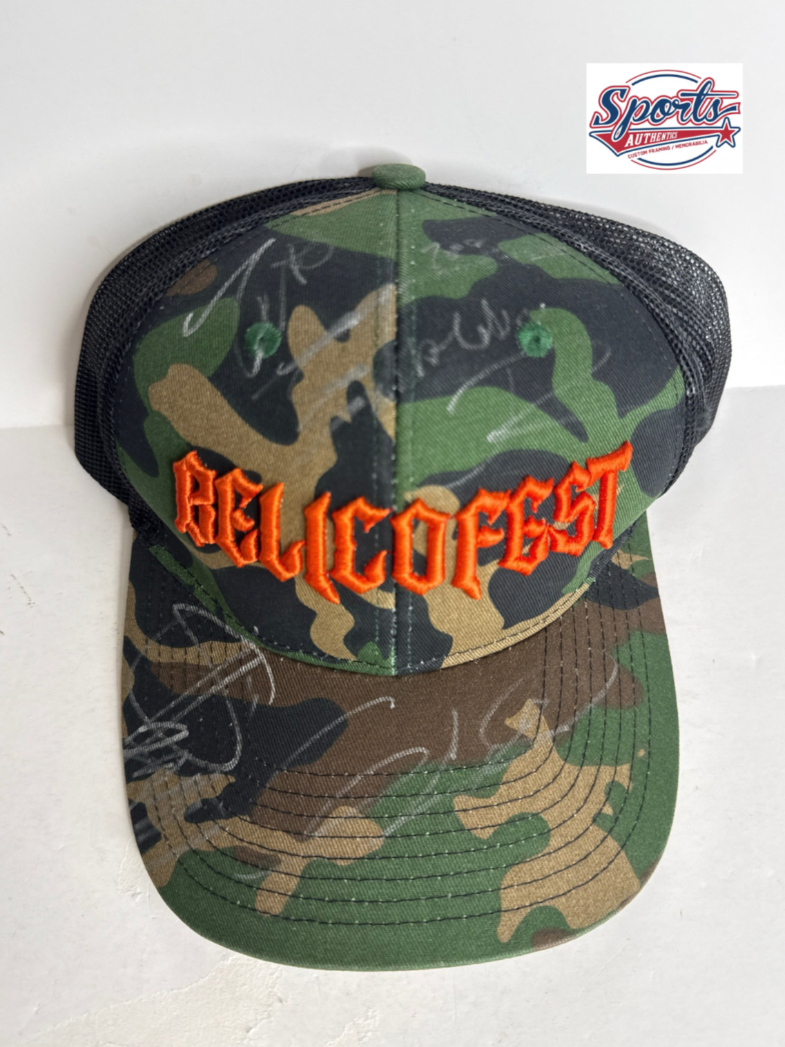 Peso Pluma, Junior H, +2 Autos Signed Belicofest Hat, Cap RARE!!! PSA AQ53033