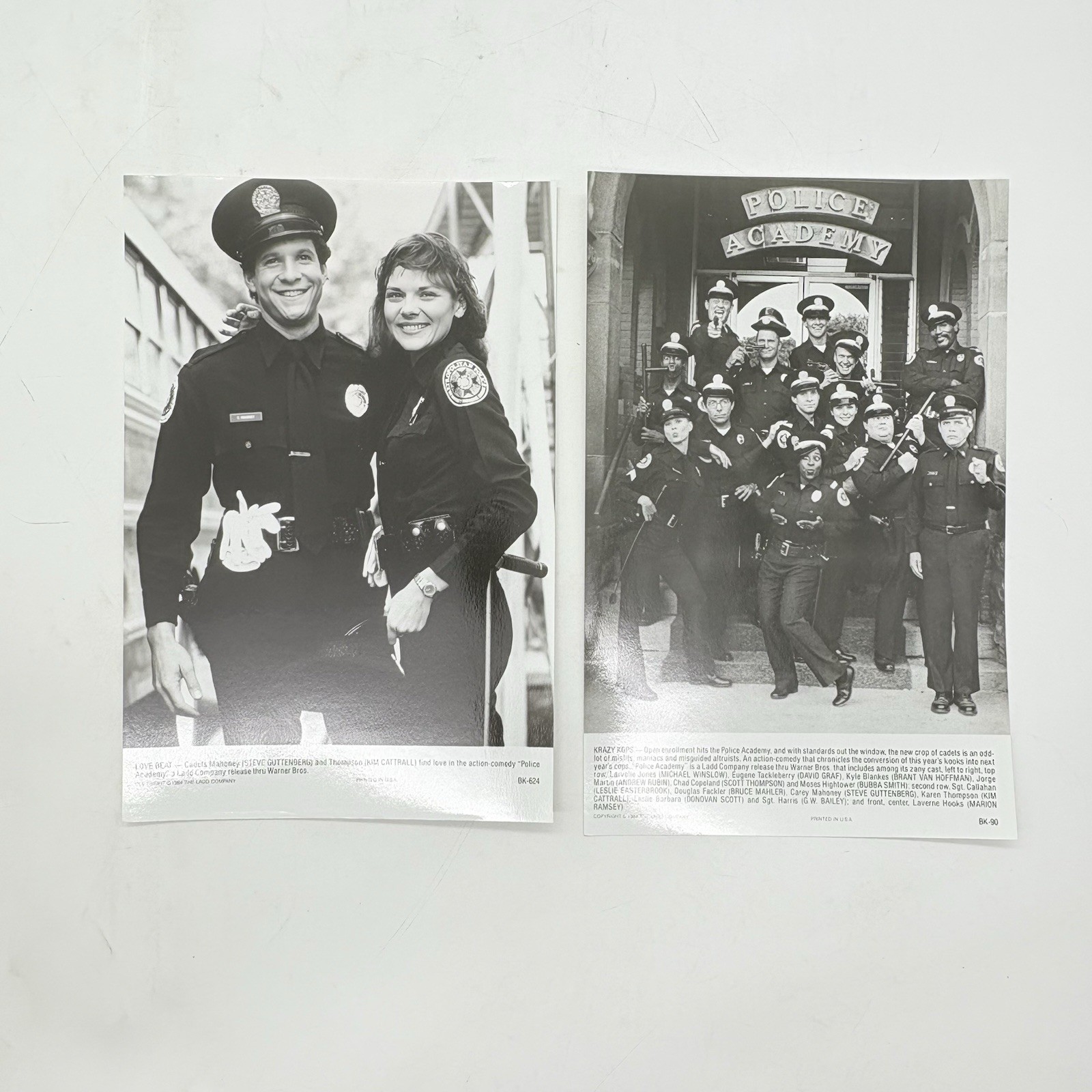POLICE ACADEMY Movie Lobby Card Lot of 15 Pictures With Binder & Character Bios