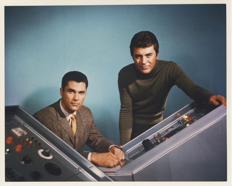 Time Tunnel James Darren Robert Colbert 1960s TV Sci Fi Vintage 8×10 Color Photo
