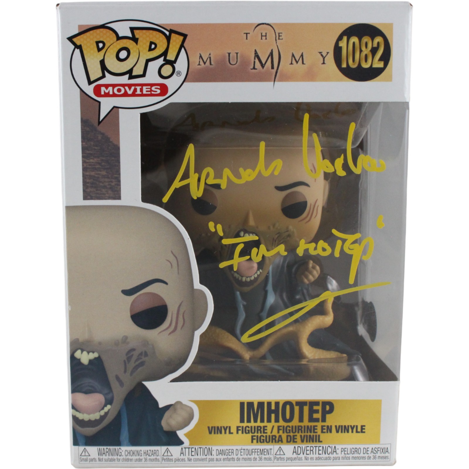 Arnold Vosloo Autographed The Mummy Funko Pop! #1082 Imhotep Beckett 53800