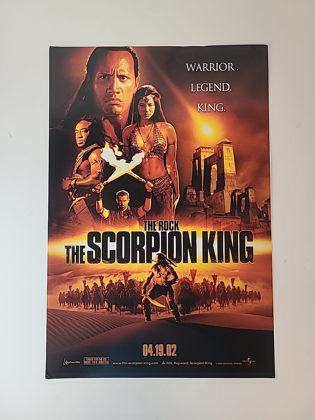 The Scorpion King 11″ x 17″ Glossy Movie Poster Theatre Promo Poster 2002 Rock
