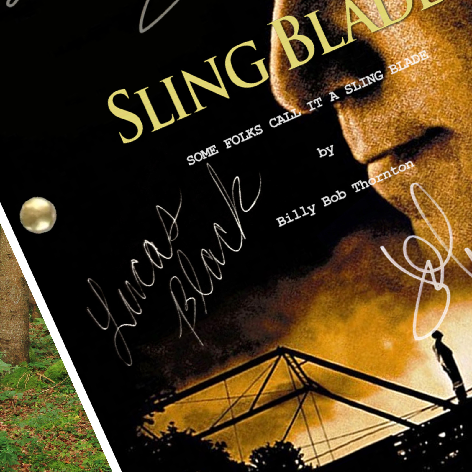 Sling Blade Script & 8X10 Pic Signed Autograph Reprints Full 102 Page Script
