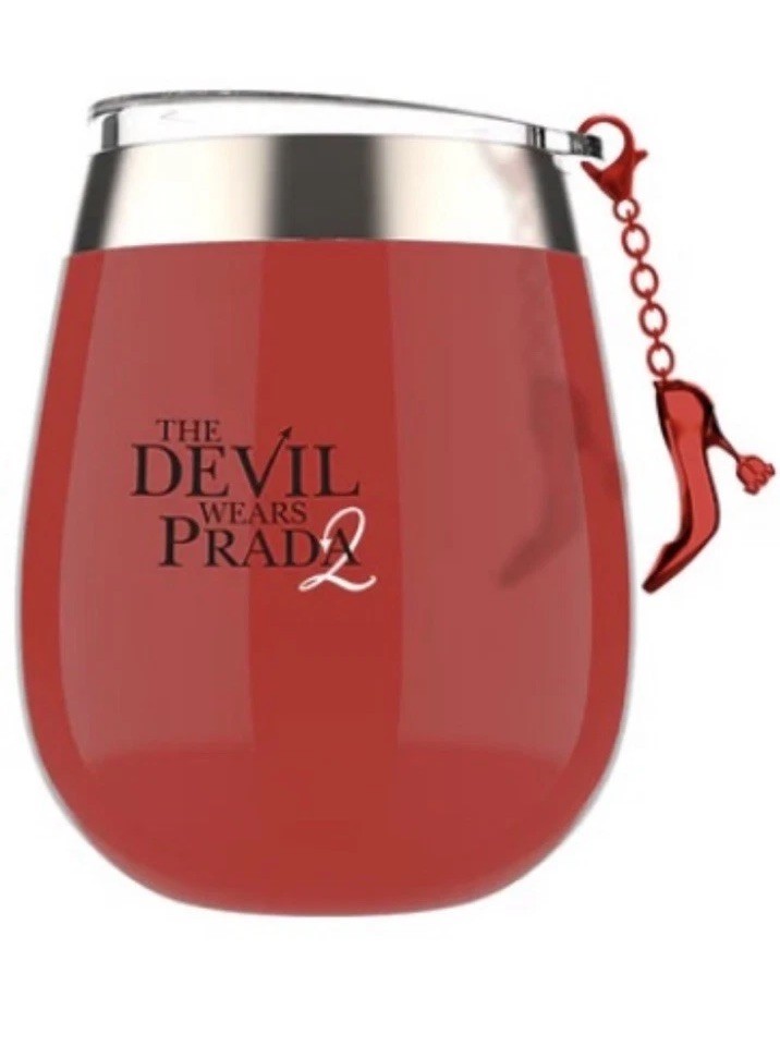 NEW IN BAG Devil Wears Prada 2 Red Wine Tumbler Cinemark Exclusive FREE SHIP