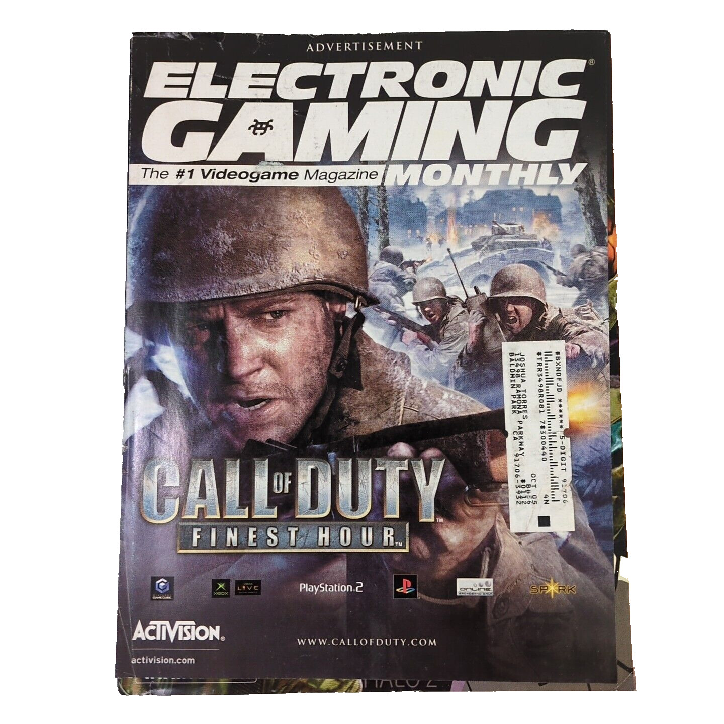 JANUARY 2005 ELECTRONIC GAMING MONTHLY video game magazine CALL OF DUTY