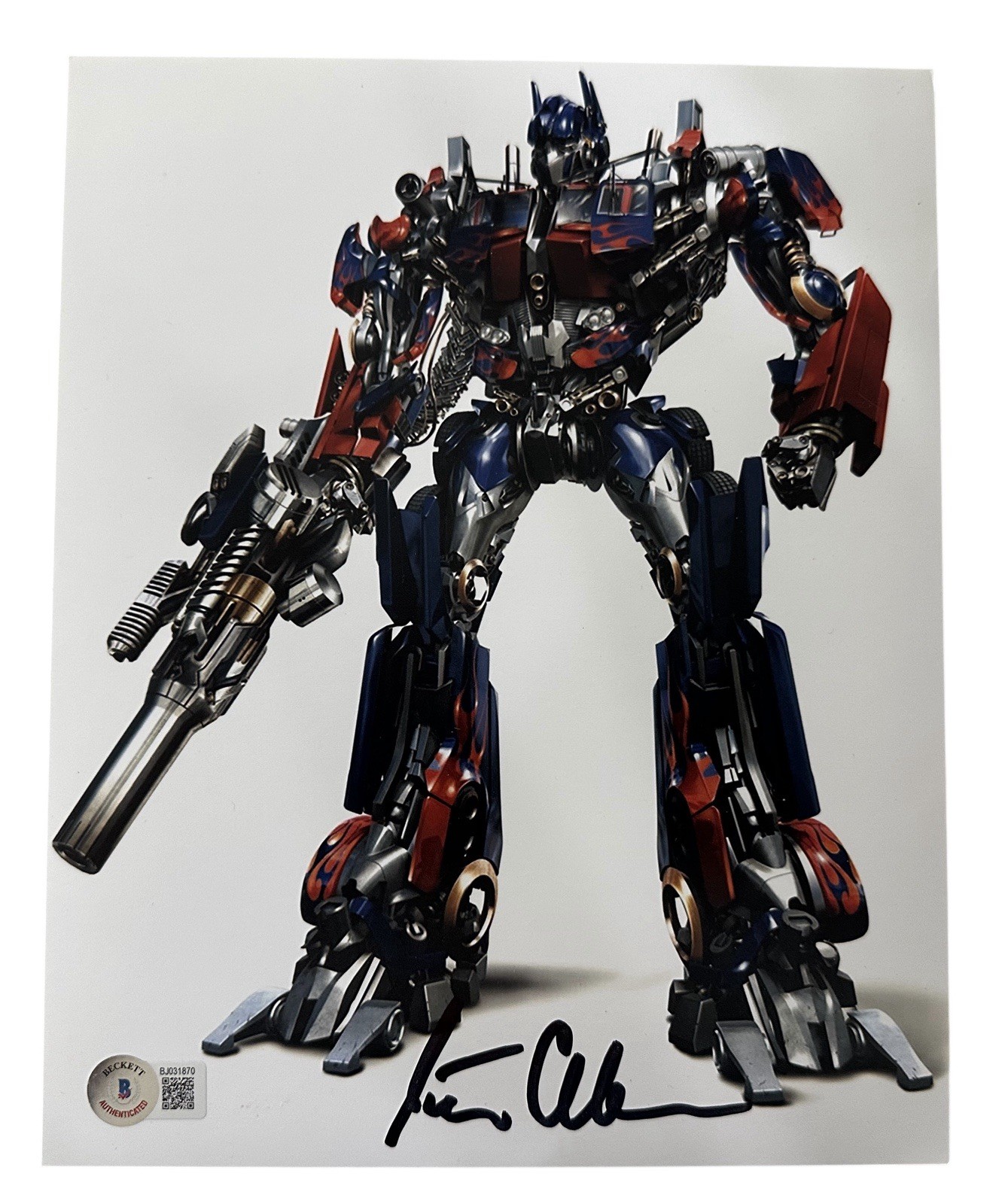 Peter Cullen As Optimus Prime Signed Transformers 8×10 Photo – Autograph BAS COA