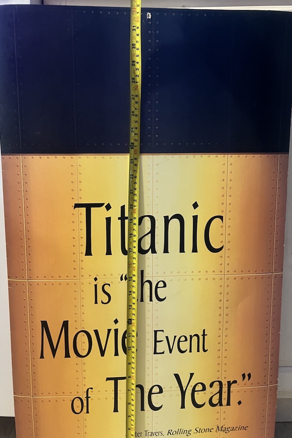 1998 Titanic Movie Leonardo DiCaprio Boat Stack Promotional 3-D Cardboard RARE