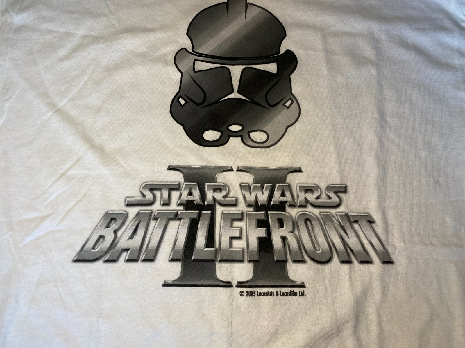 2005 Star Wars Battlefront II 2 Shirt Size Large Promotional Lucas arts
