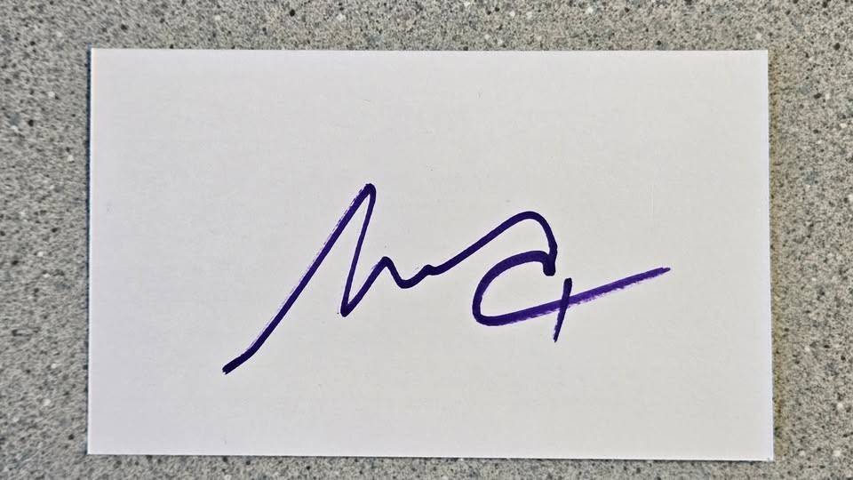 MaCAULAY CULKIN SIGNED 3×5 INDEX CARD AUTOGRAPH – HOME ALONE