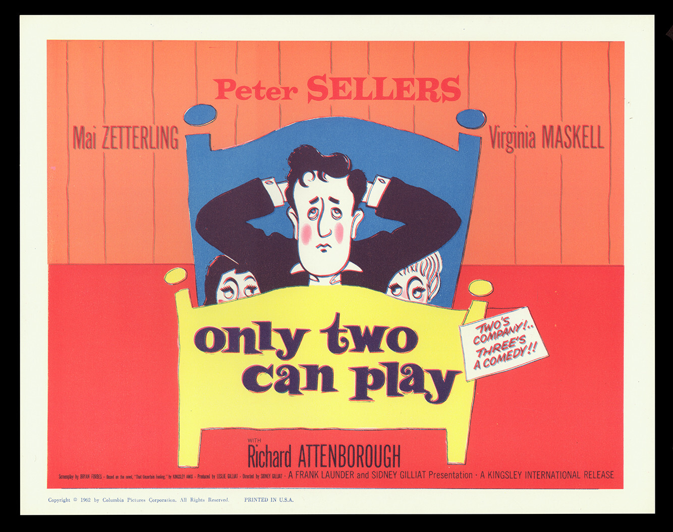 ONLY TWO CAN PLAY (1962) Original 11×14 Lobby Card