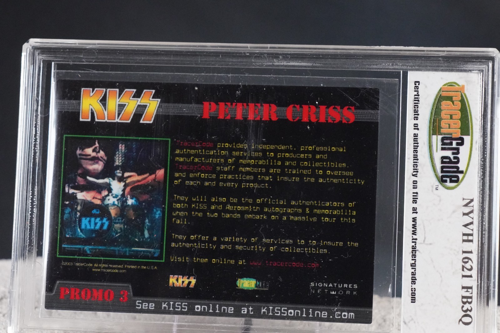 Complete KISS TracerGrade Promo Card Set 4 Gene Paul Peter Tommy Graded 10 8