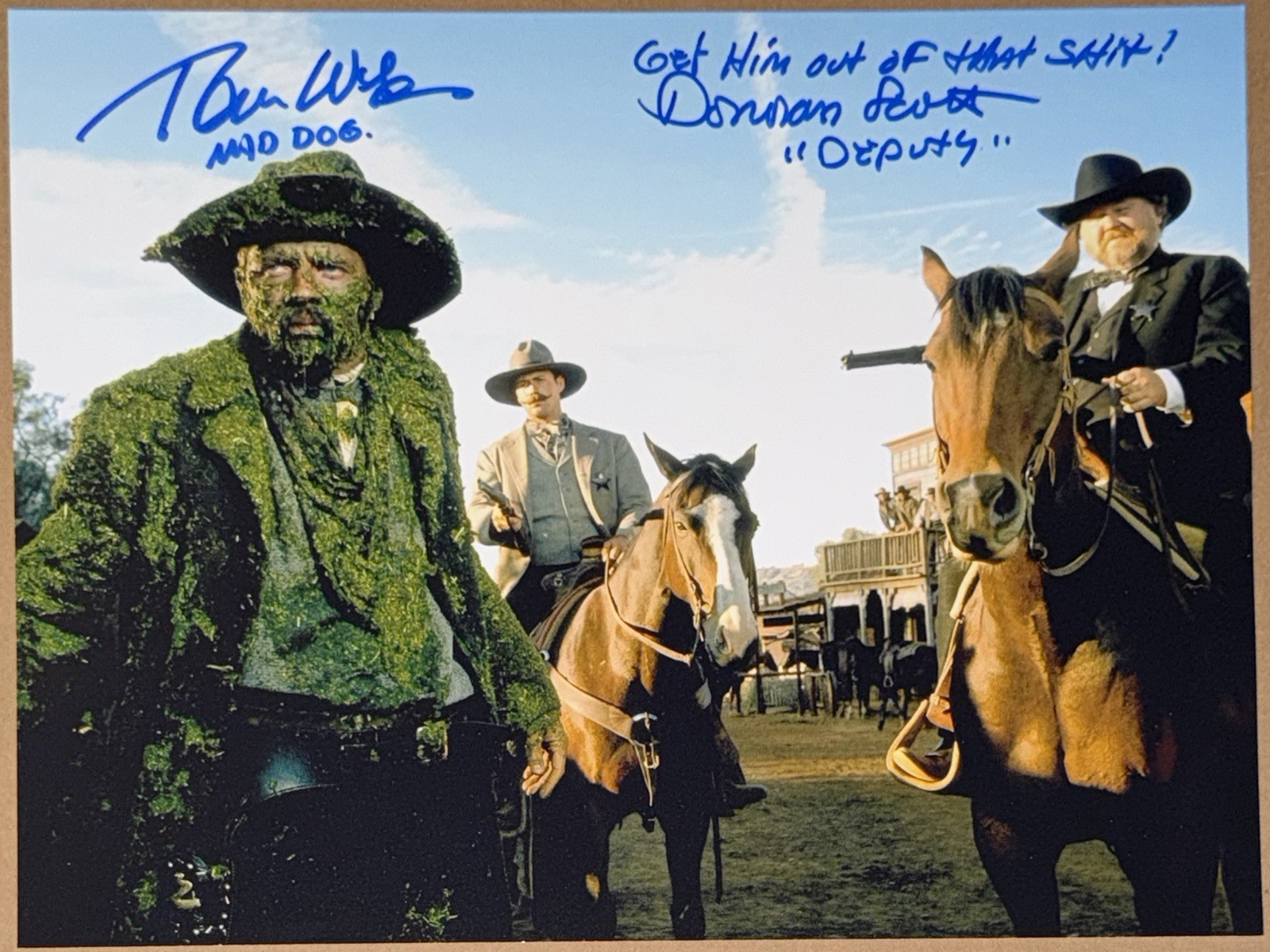 RARE! Tom Wilson Donovan Scott Signed Back To The Future 3 11×14 Manure! PROOF!