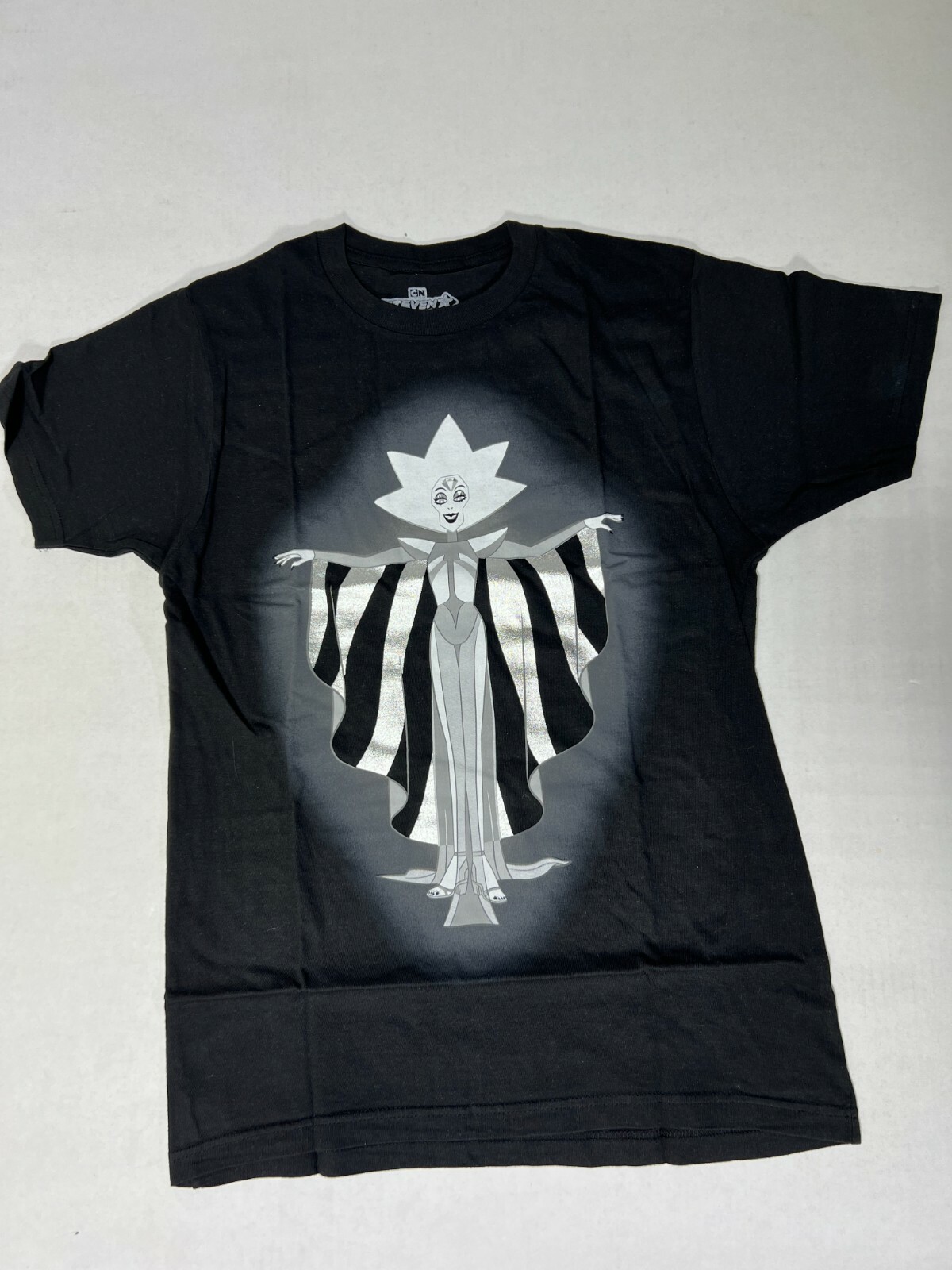 STEVEN UNIVERSE WHITE DIAMOND BLACK FOIL Tee T-SHIRT OFFICIAL MERCHANDISE NEW!
