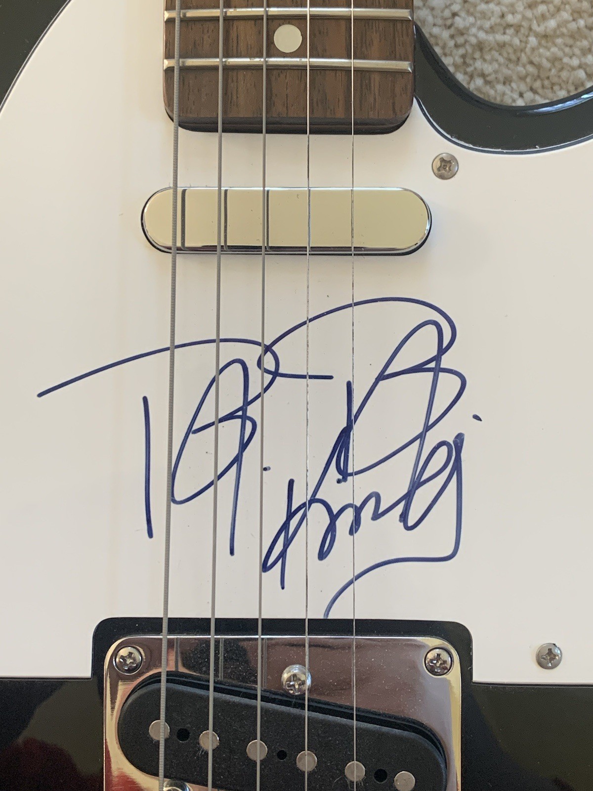B.B. King Signed Autographed Fender Squier Telecaster Electric Guitar
