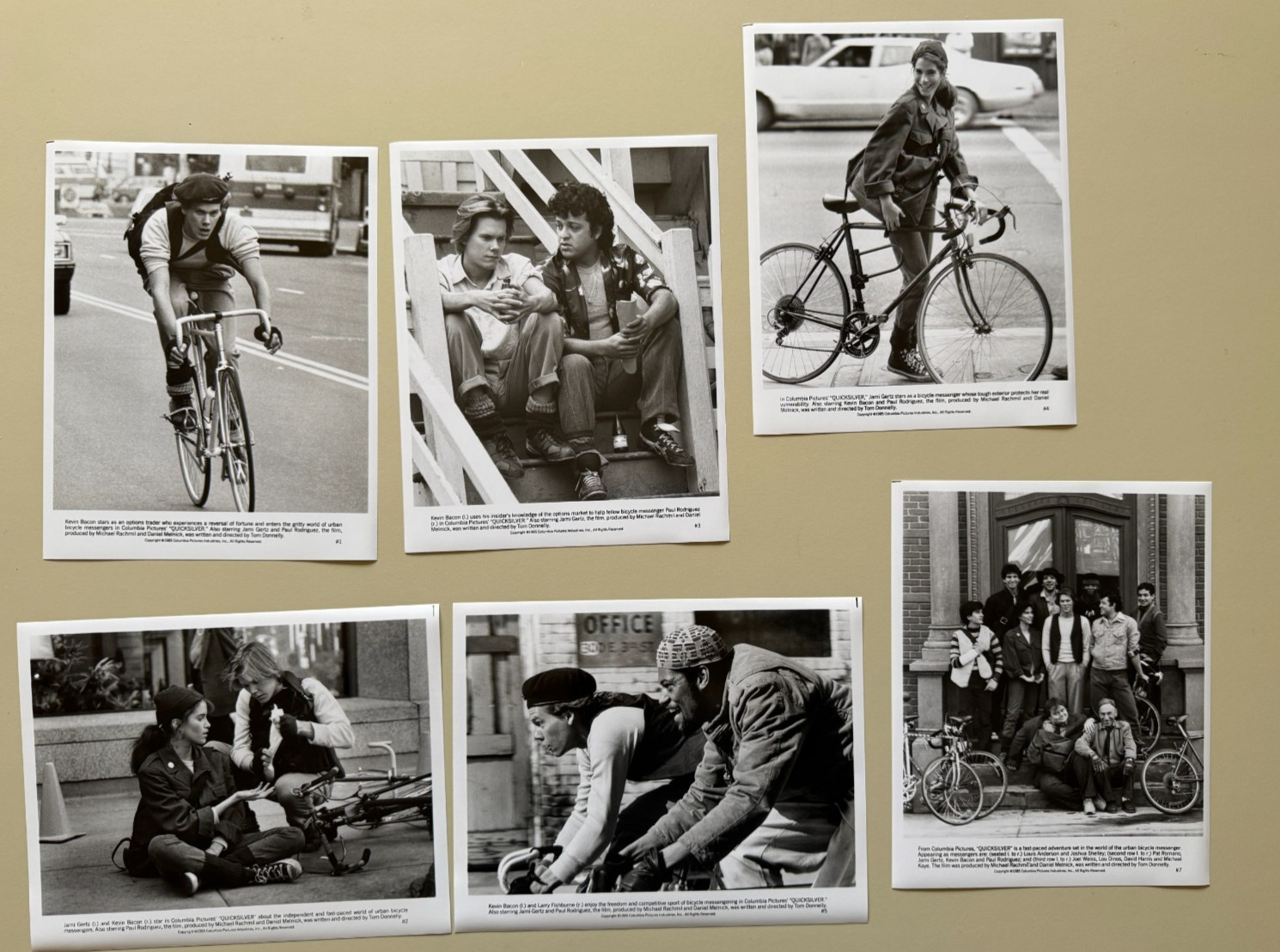 Quicksilver 1986 Kevin Bacon Original Studio Celebrity Press Photos