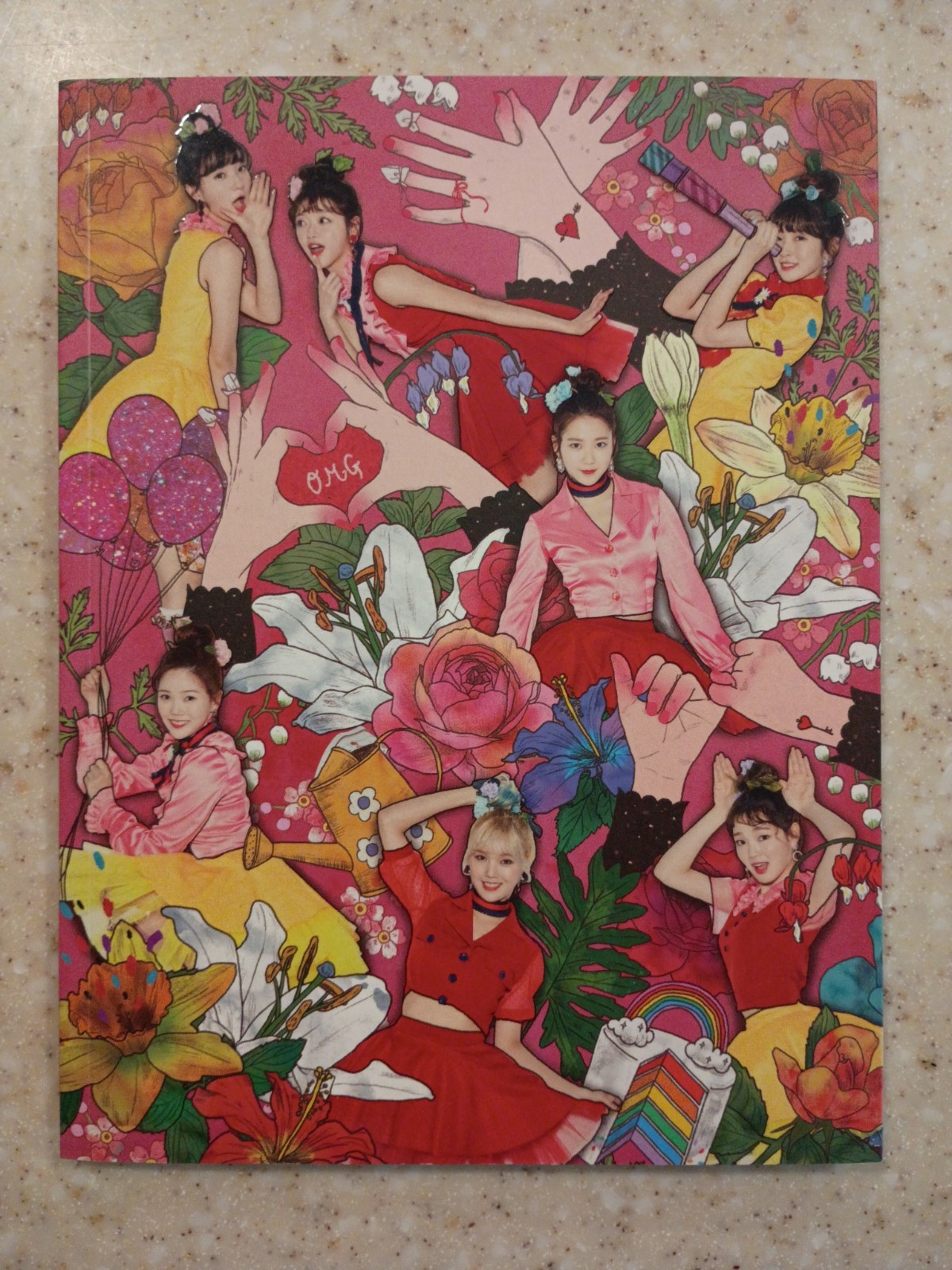 Oh My Girl, Coloring Book Album CD Coloring Page and Photocard
