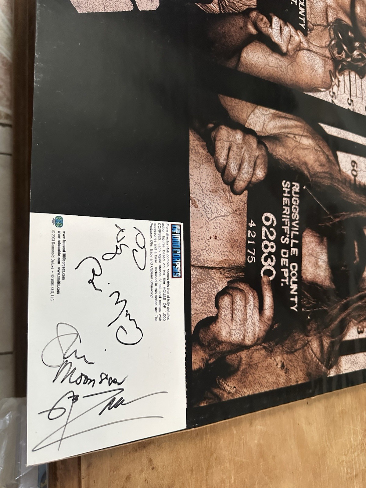 The Devils Rejects Poster. Signed Rob Zombie, Sheri Moon, Bill Mosley, Sid Haig