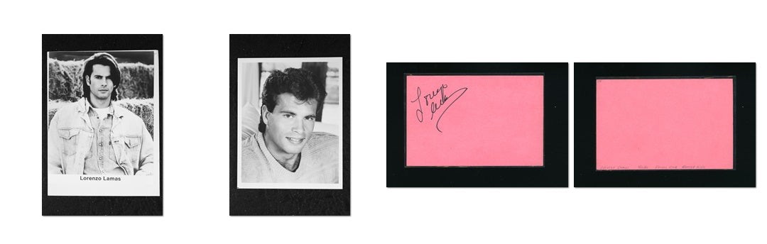 Lorenzo Lamas – Signed Autograph and Headshot Photo set – Renegade