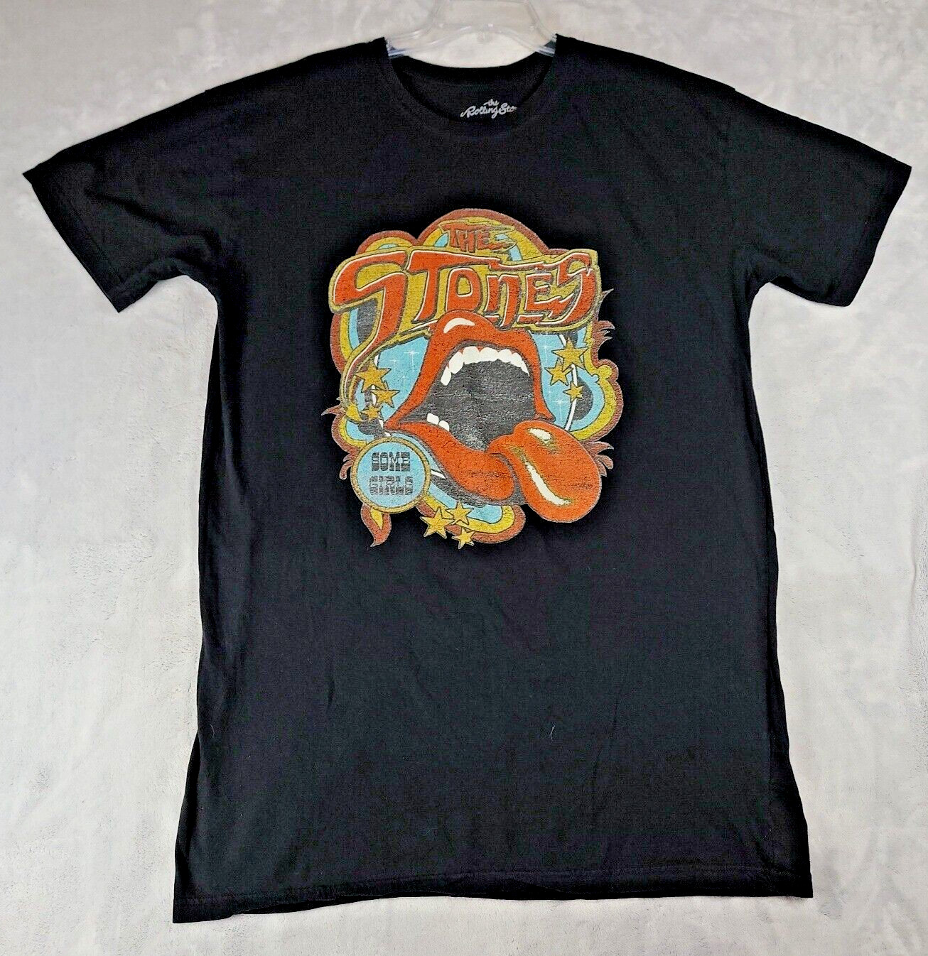 Womens Tee Shirt Dress 10 Rolling Stones Black WS1 Some Girls