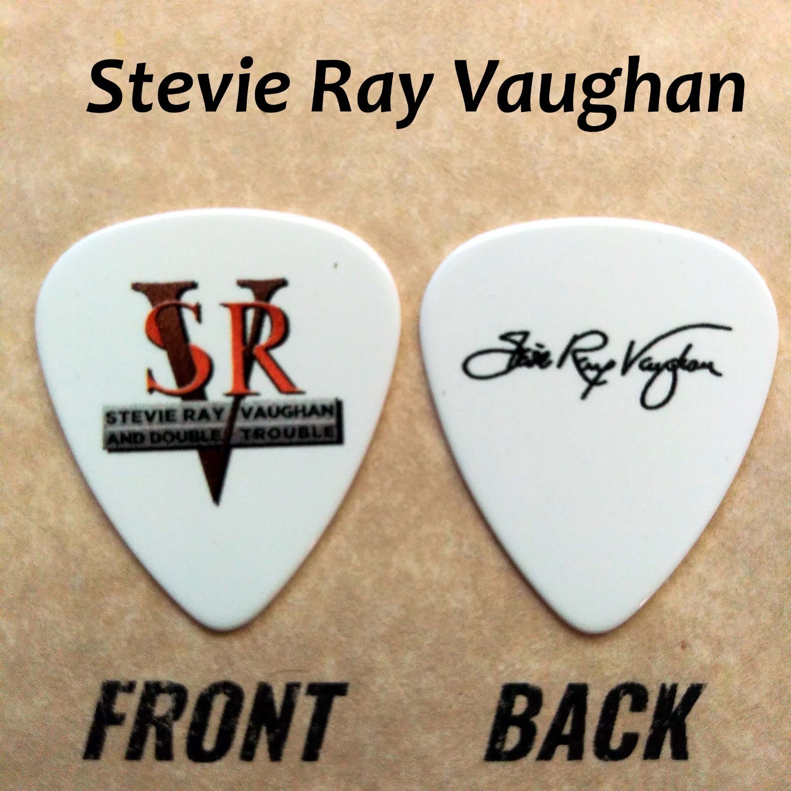 SRV STEVIE RAY VAUGHAN Classic rock blues novelty signature guitar pick (BG-O15)