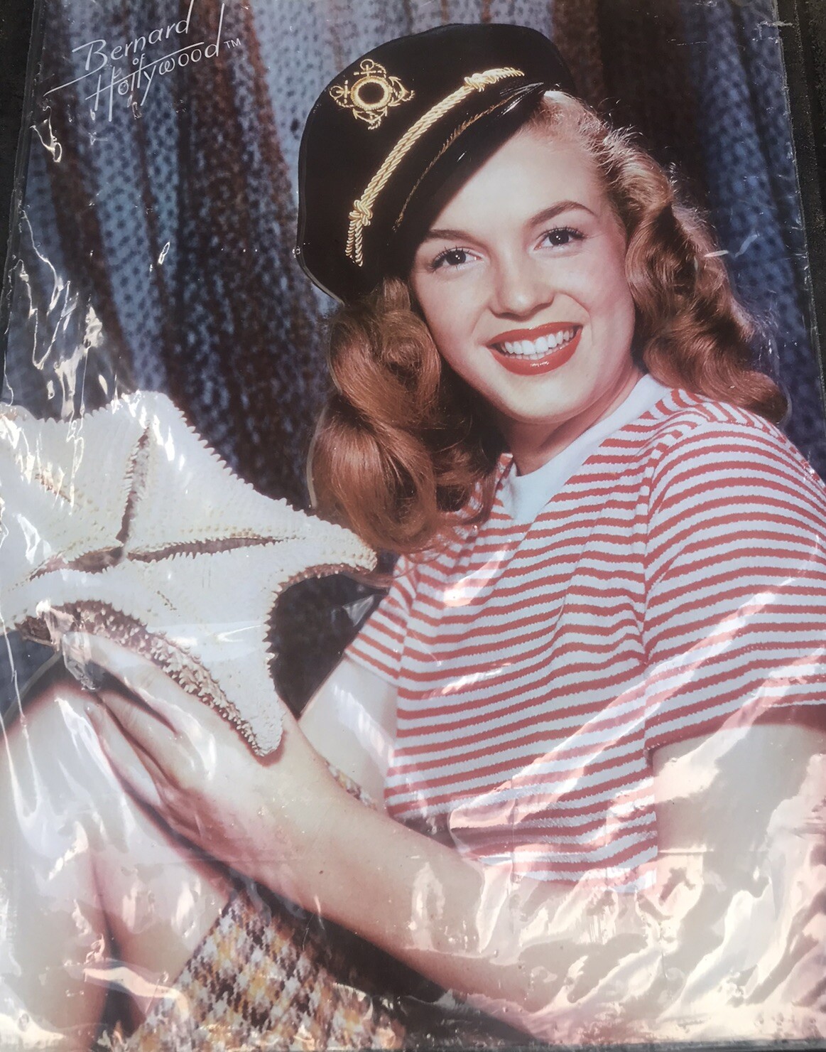 Metal Sign, Bernard of Hollywood, Marilyn Monroe, 16 inches by 12 inches