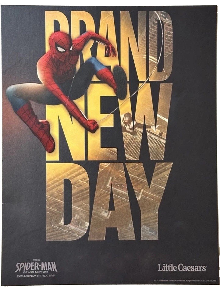 Little Caesars Limited Edition Spider-Man Brand New Day Full Set Of 3 Posters LE