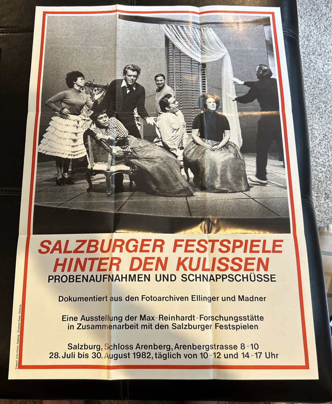 Salzburg Festival Original Theatre 1971 18×22 Poster Salzburger Festspiele T13