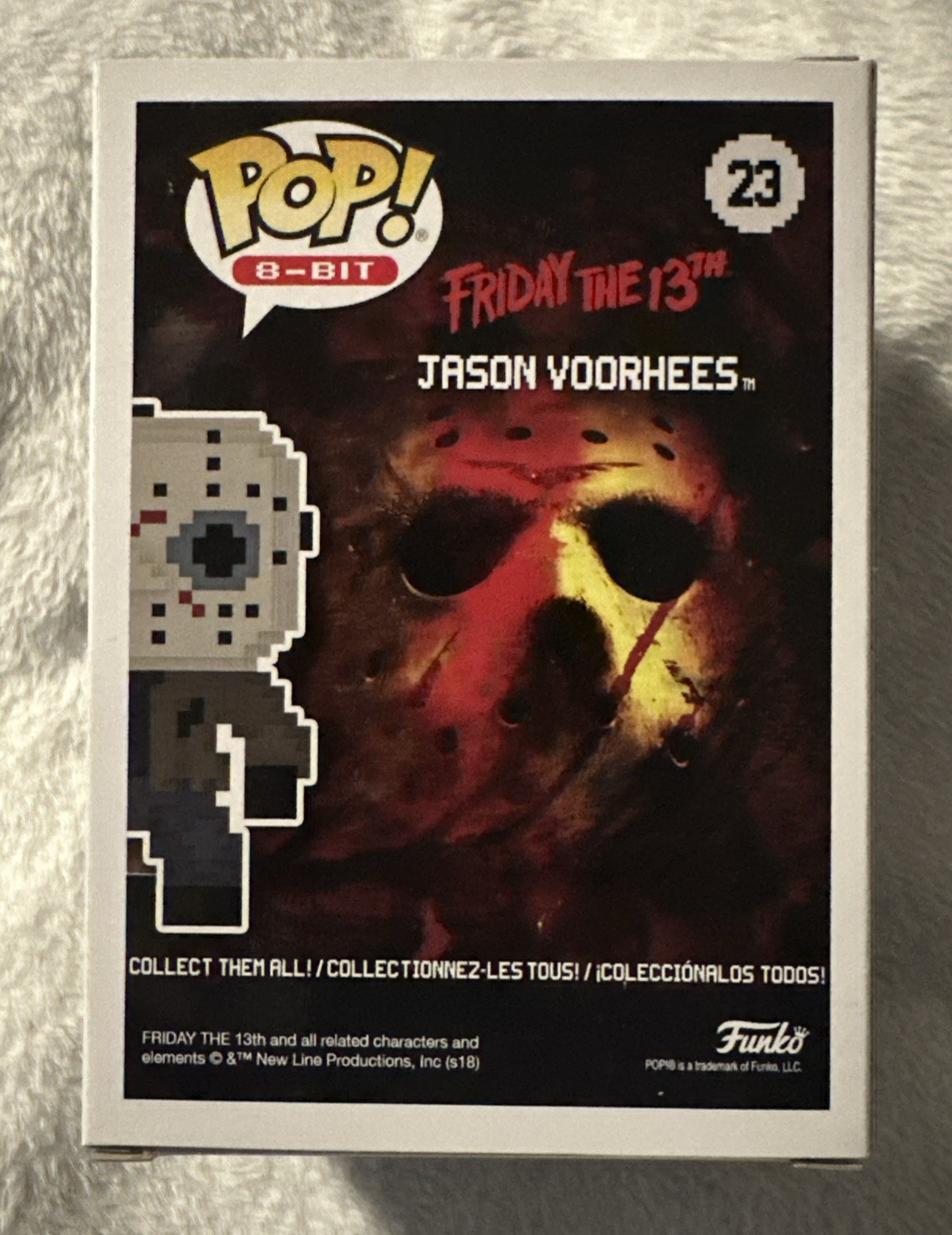 Funko Pop Jason Voorhees 8-Bit Signed Warrington Gillette 1/65 JSA RARE VAULTED