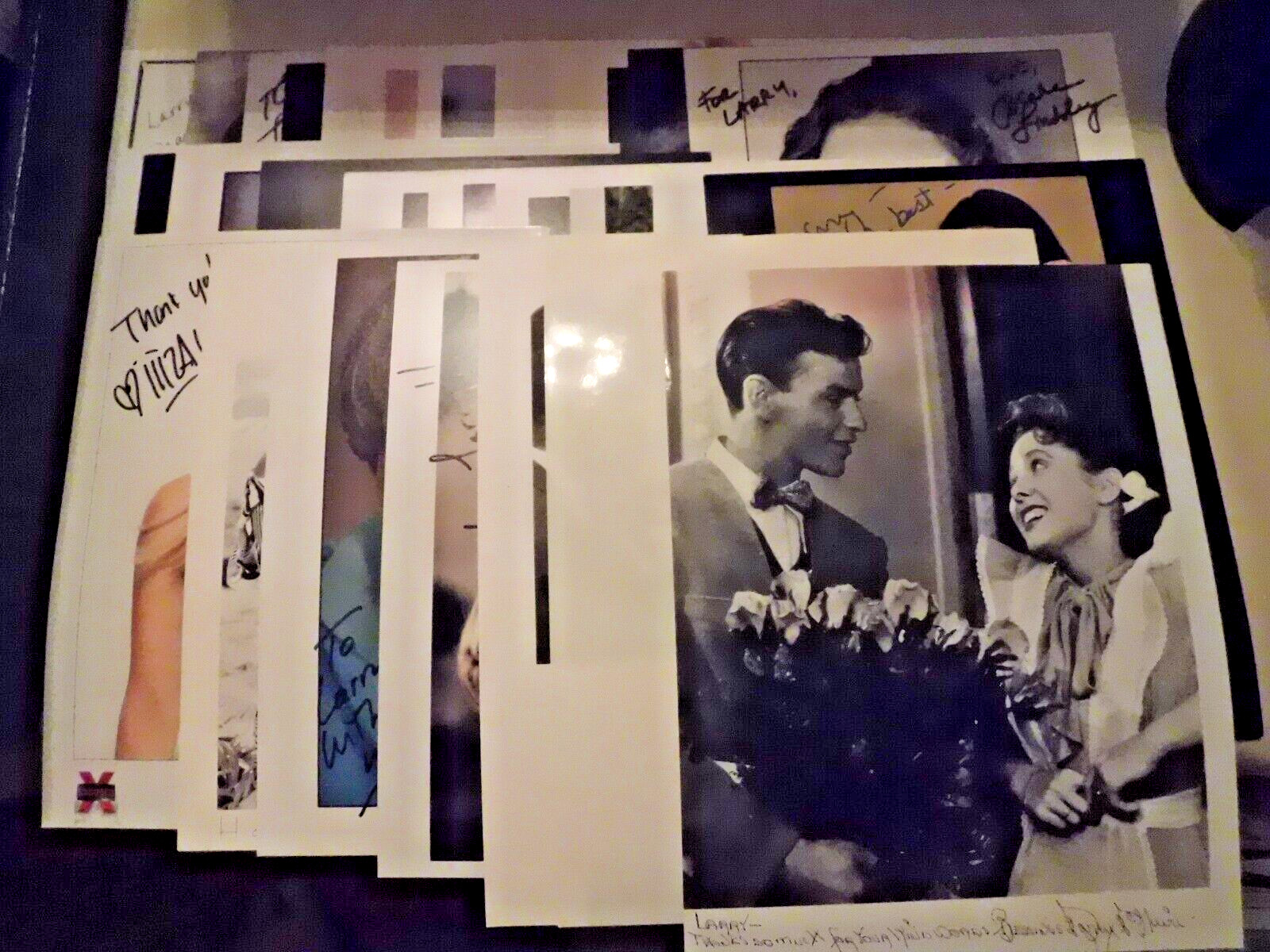 Photo Bundle 25 Signed Assorted Photos Irene Tsu, Tracy Lords, Darlene Love D