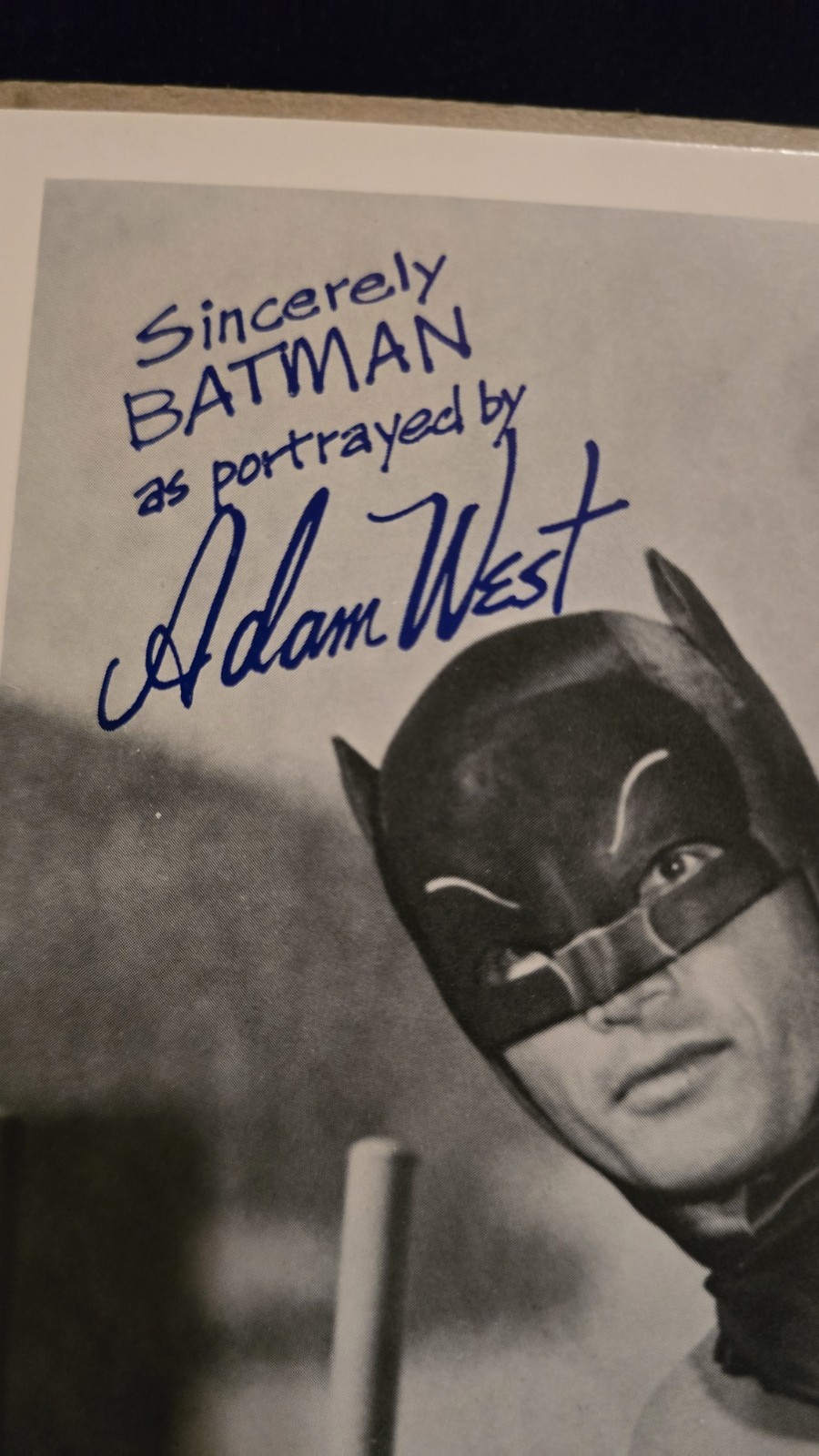 Vintage 1966 DC Comics Batman Robin Adam West Burt Ward Photo Printed Signatures