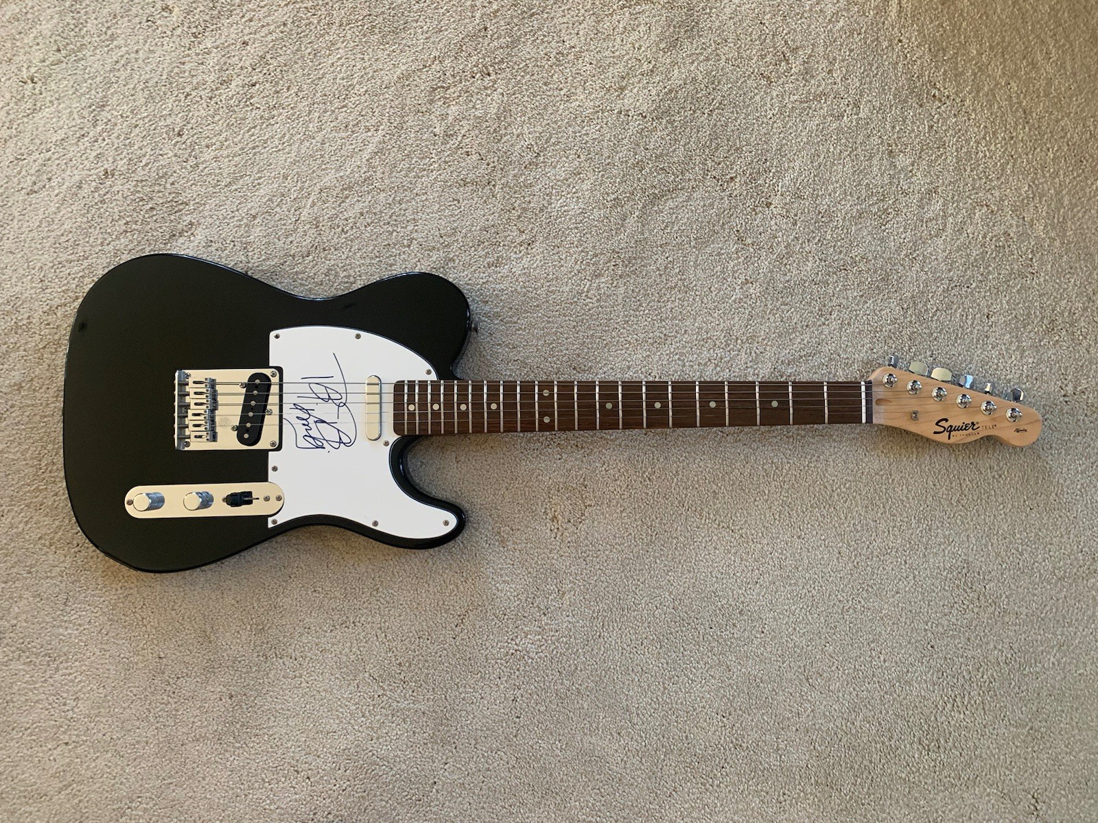B.B. King Signed Autographed Fender Squier Telecaster Electric Guitar