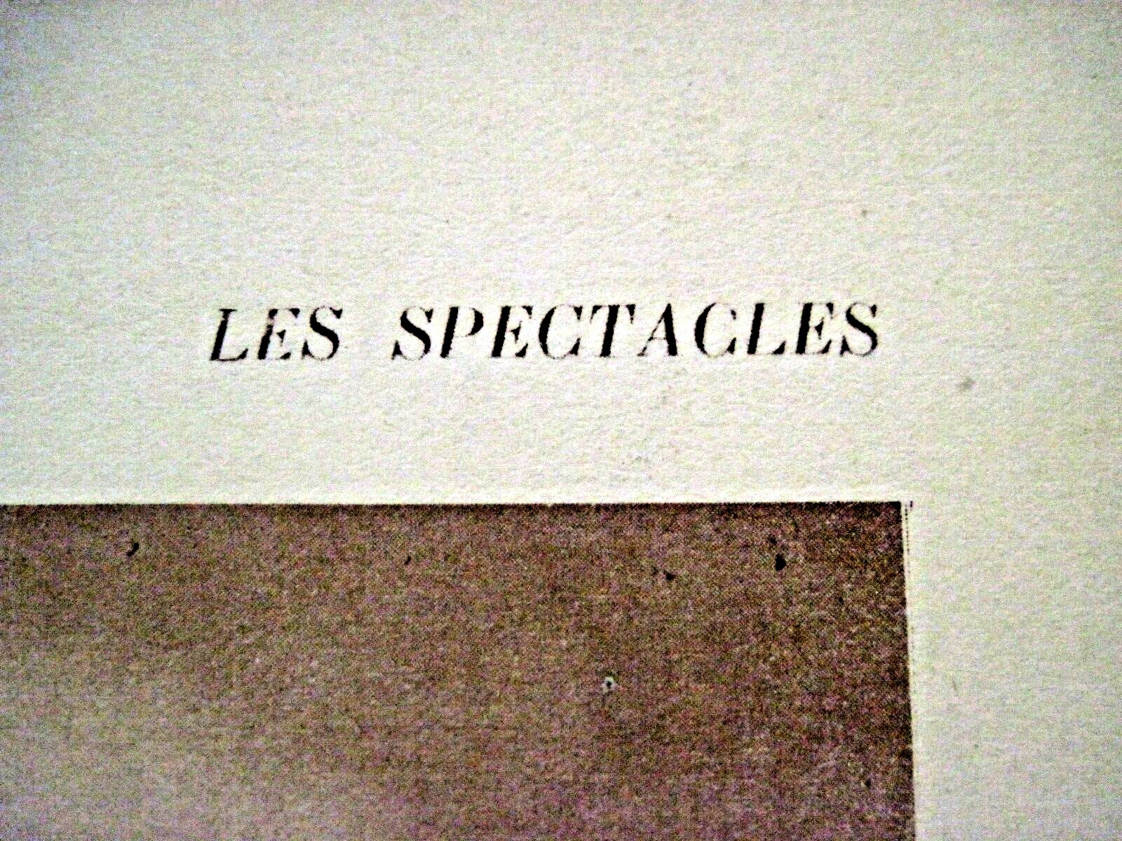 Creative Vintage Book Plate From “Les Spectagles” of Jean Borlin in (Arlequin) *