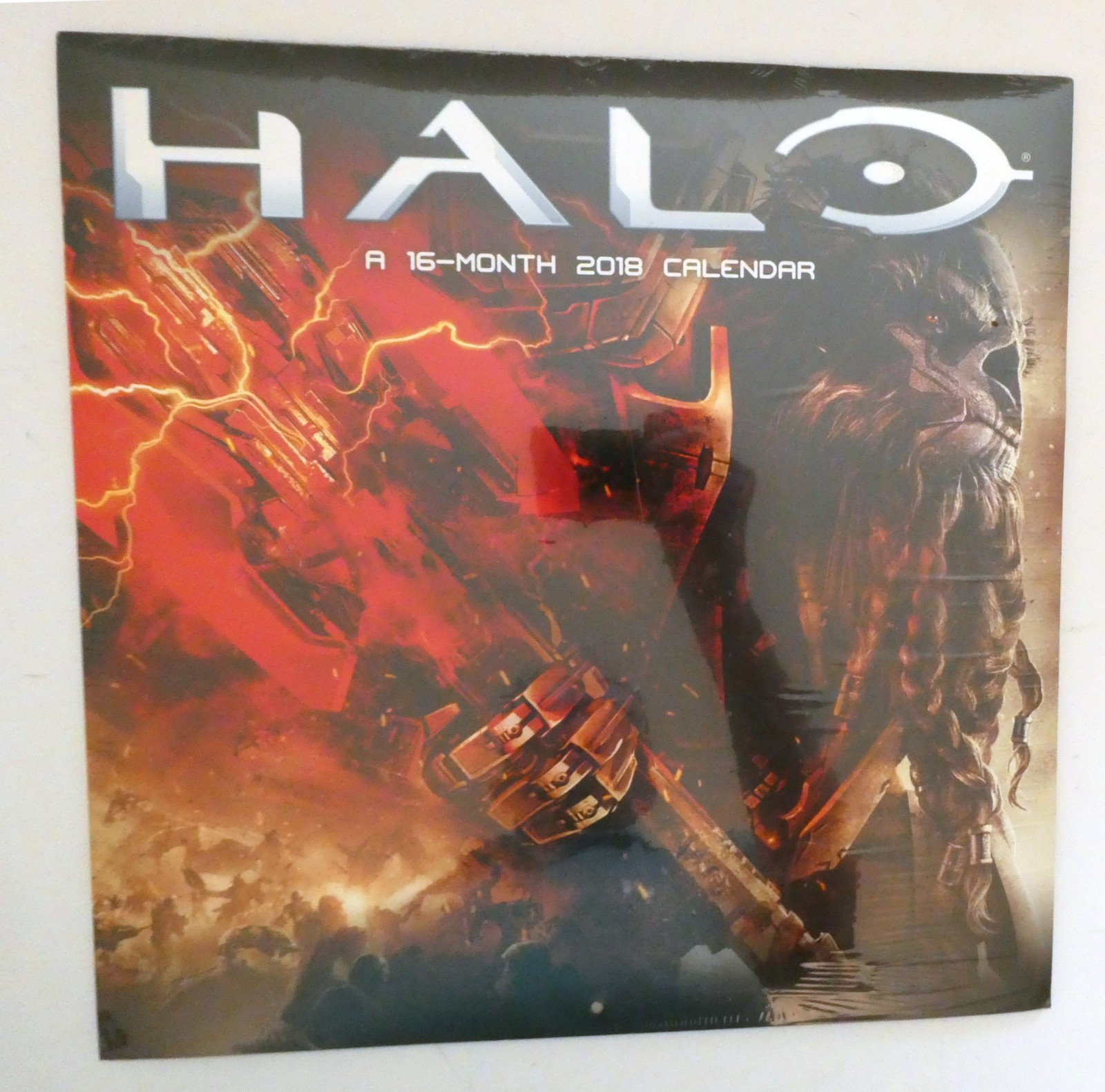 HALO 2018 Wall Calendar 16 Month New Sealed
