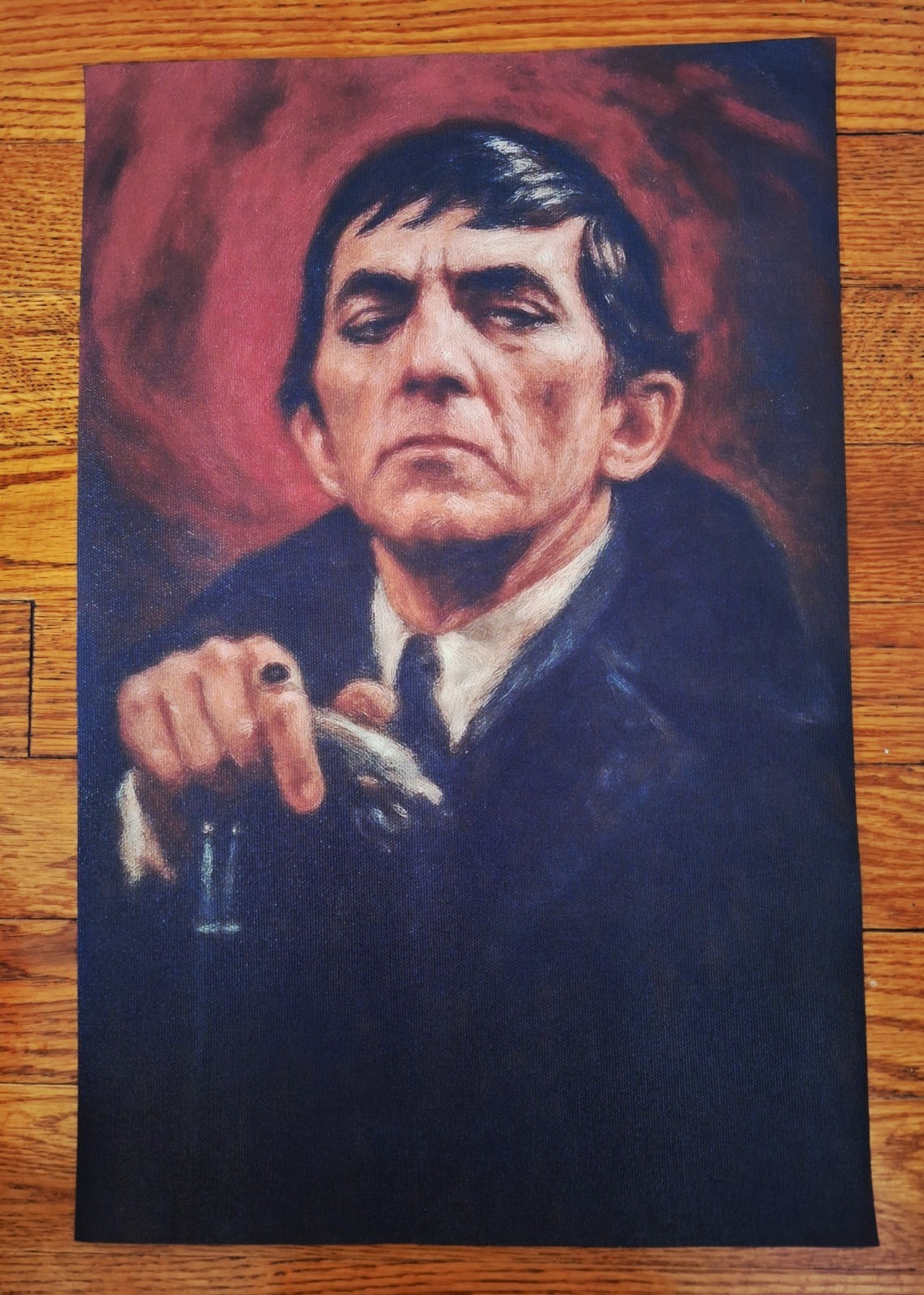 Barnabas Collins Dark Shadows REAL CANVAS Portrait 11″x 17″! GLOSSY!