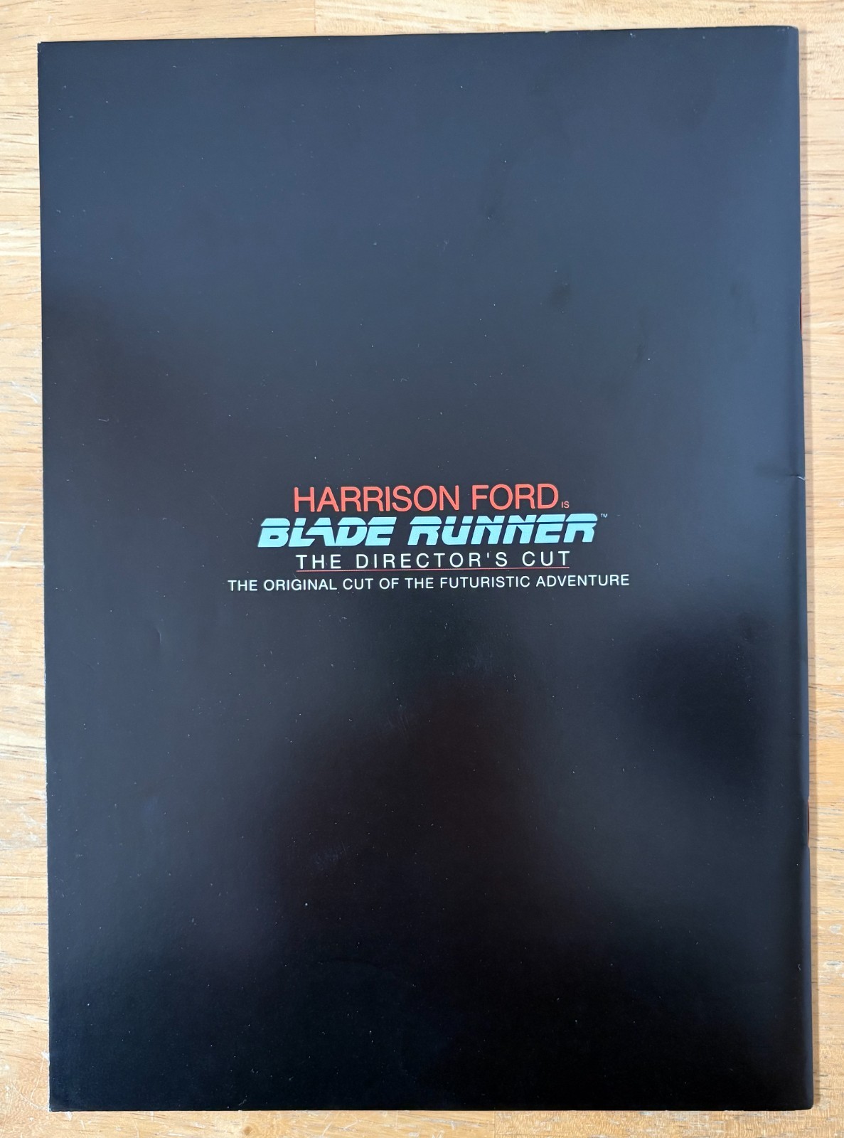 Blade Runner Directors Cut 1992 Japanese Movie Program Flyer Japan Ridley Scott