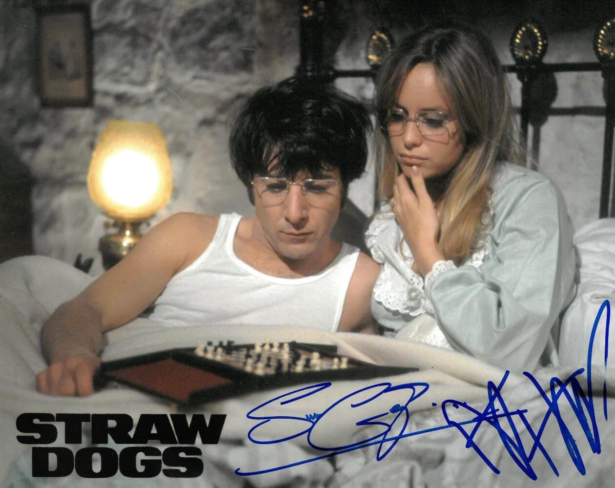 Dustin Hoffman/Susan George Signed Straw Dogs Autographed 8×10 Photo JSA#AH04396