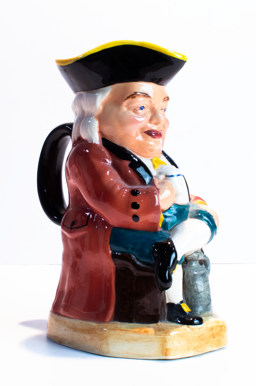 Musical Toby Jug Art Deco Pottery 1930s Large Jingle Bells