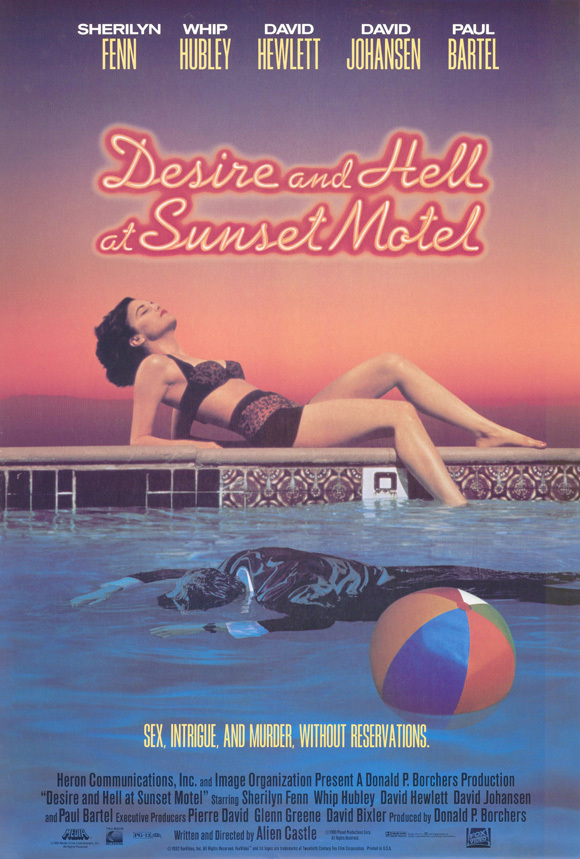 DESIRE AND HELL AT SUNSET MOTEL Movie POSTER 27×40 Sherilyn Fenn Whip Hubley