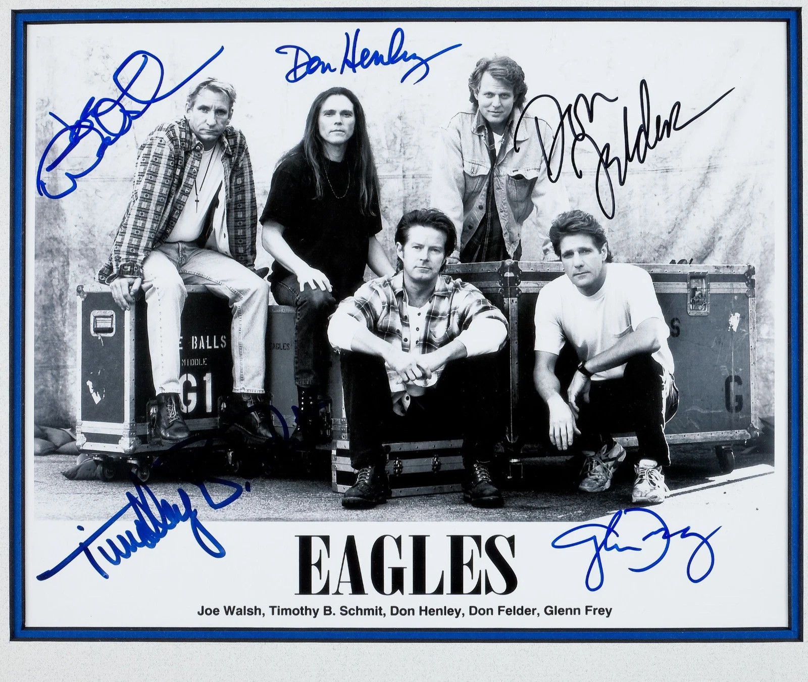 THE EAGLES BAND 8.5X11 SIGNED PHOTO AUTOGRAPH ALL SIGNATURES POSTER REPRINT