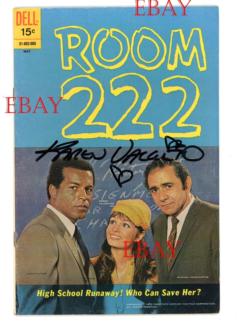 “Room 222 ” signed Dell 1970 TV comic book Karen Valentine excellent