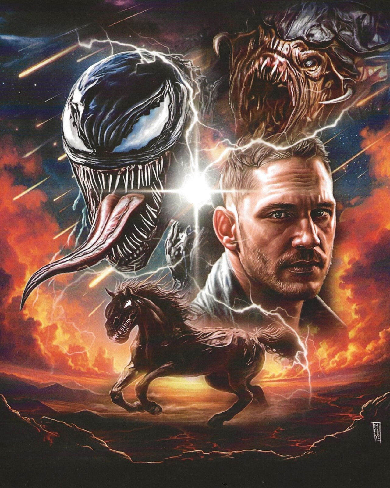 Zobie Pop Culture Exclusive VENOM 8×10 Art Print by Artist Max Cave – Oct 2024
