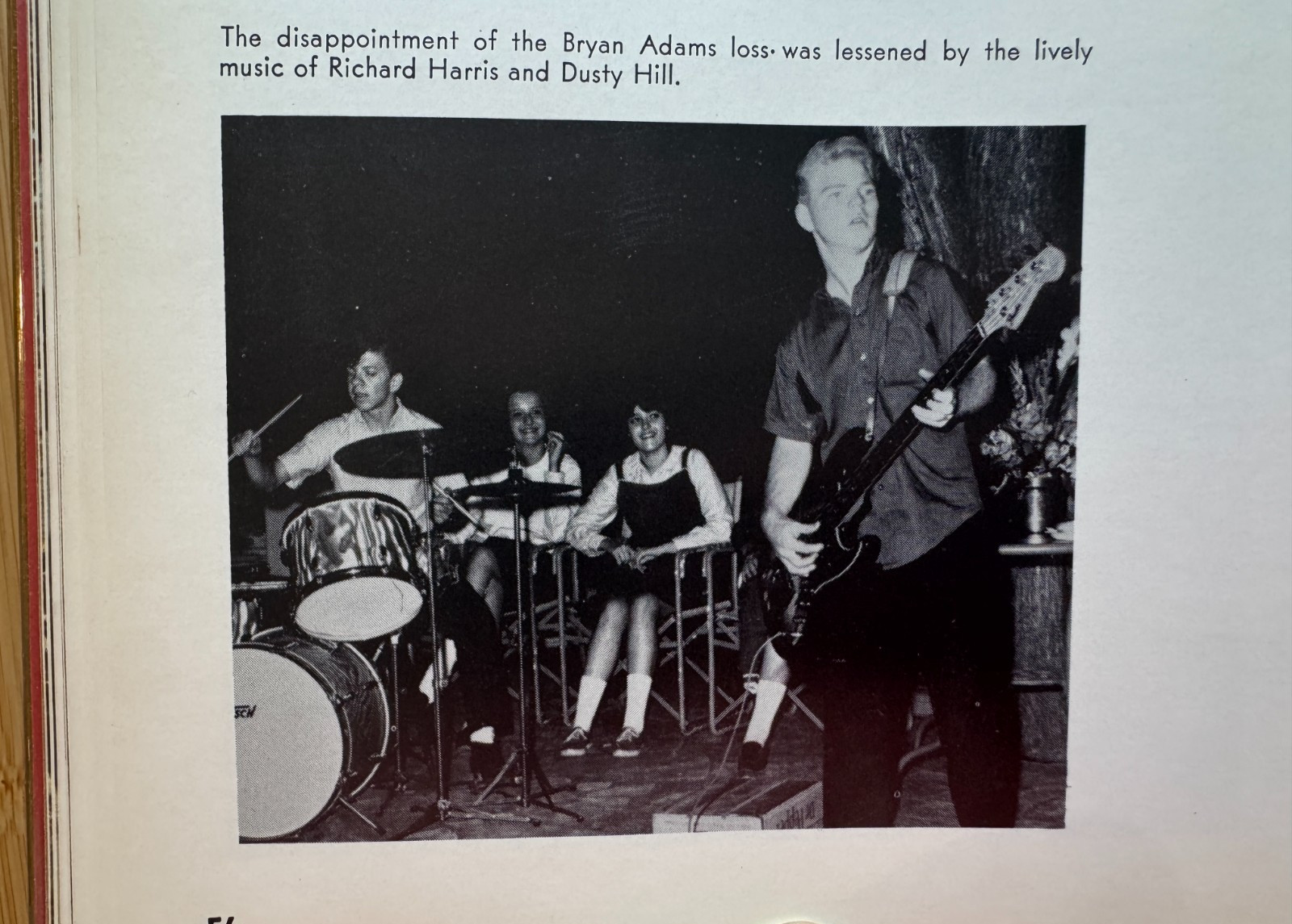 Dusty Hill ZZ Top 1965 Dallas Woodrow Wilson High School Yearbook / Rocky Hill